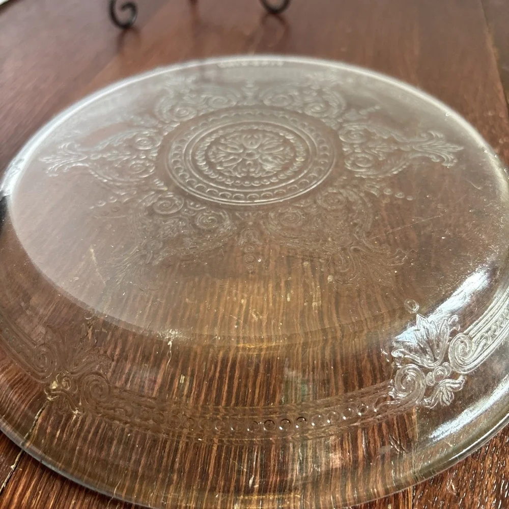 Vintage Fire King‎ Sapphire Blue Philbe Glassware 9 Inch Pie Plate